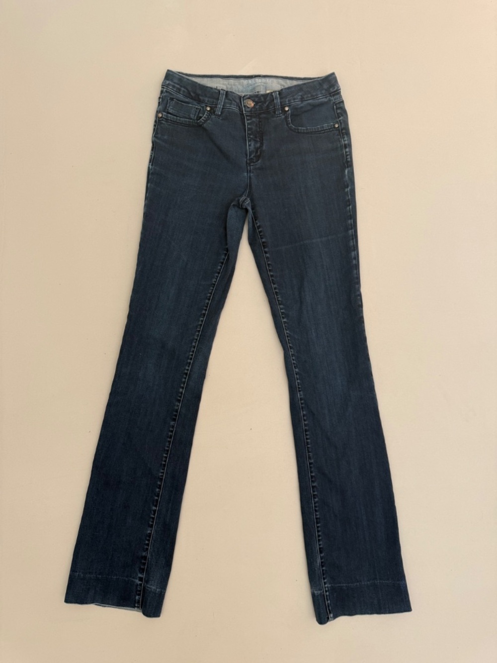 Parasuco Y2K Stretch Bootcut Jeans Size 10 Dark Wash Embroidered Long